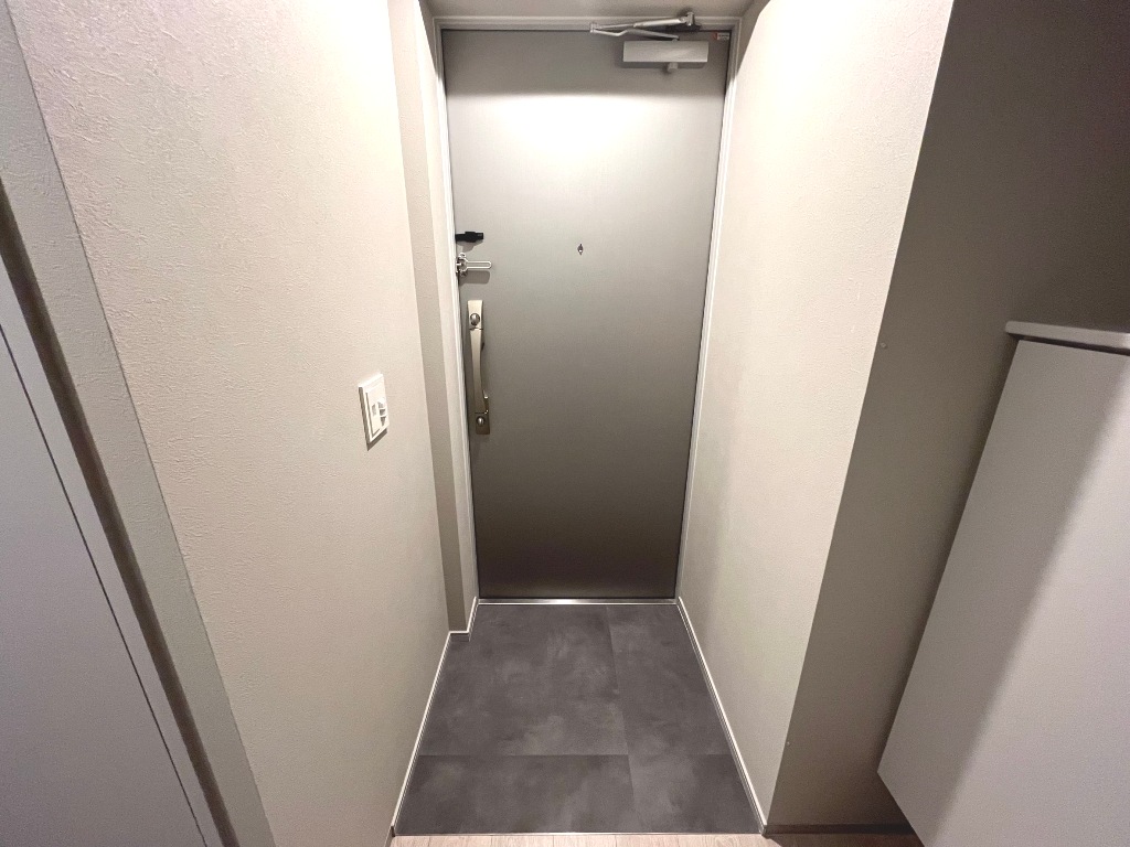 大阪府吹田市垂水町3丁目36-27TOPAZ江坂608号室のディンプルキーダブルロックドアの玄関