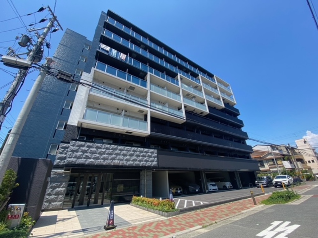 大阪府大阪市西淀川区歌島1丁目,プレサンス塚本ミッドマークの先進的なデザインの外観